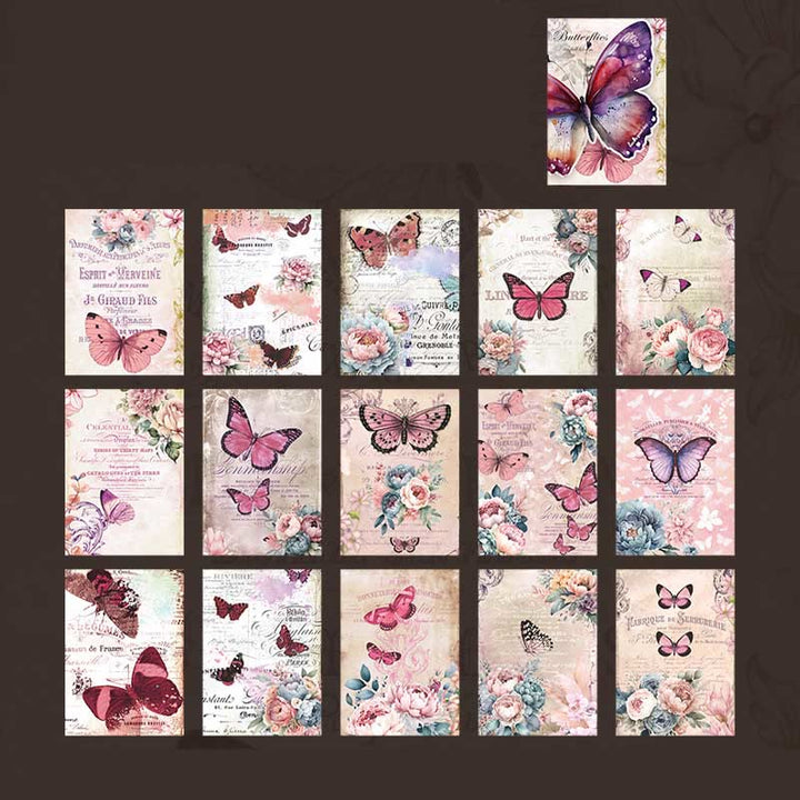 Butterfly Blooming Series Paper Decorative Journaling Paper