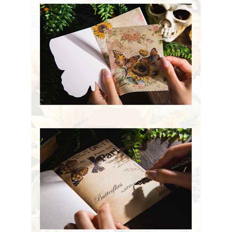 Butterfly Blooming Series Paper Decorative Journaling Paper