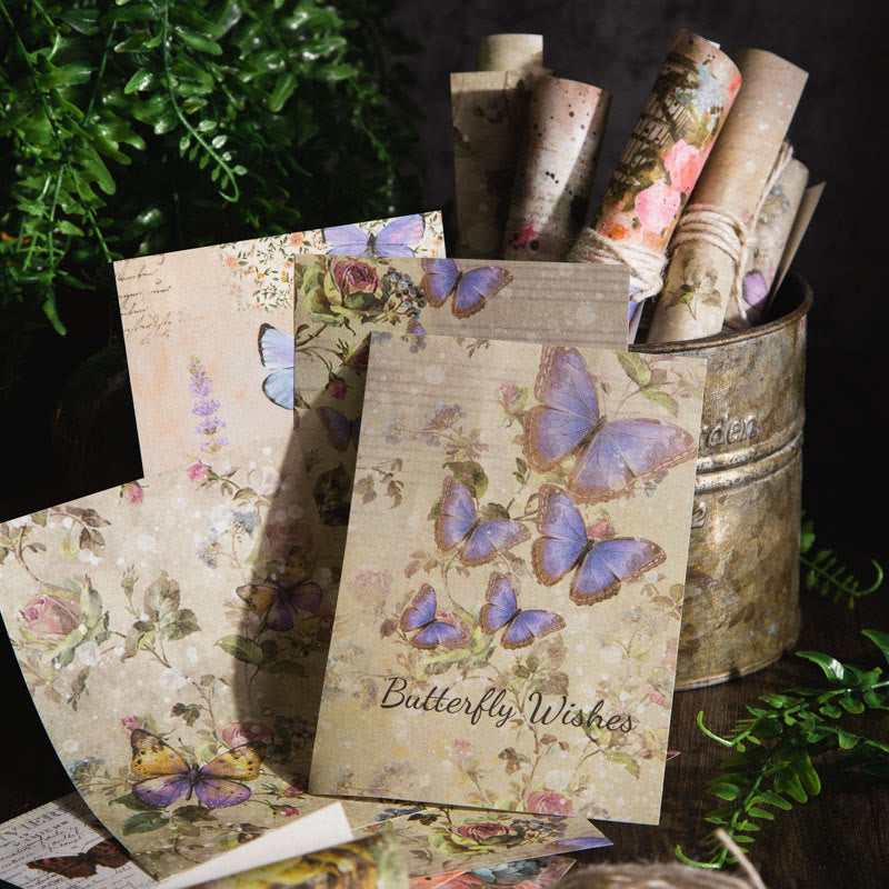 Butterfly Blooming Series Paper Decorative Journaling Paper