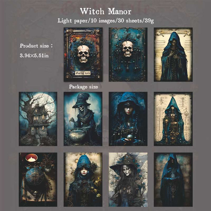 Gothic Dark Series Paper Decorative Journaling Paper