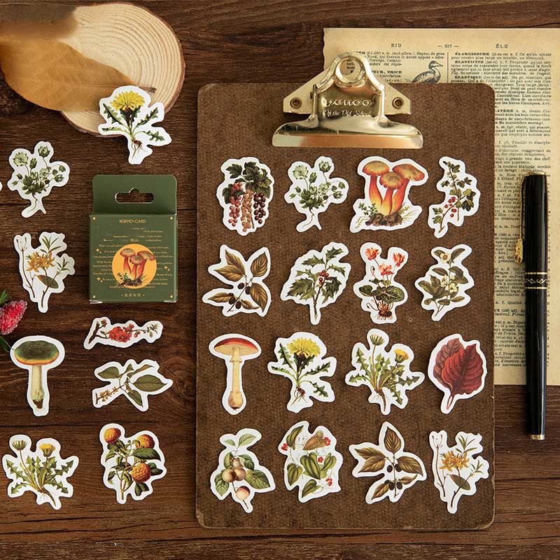 46pcs Retro Forest Series Sticker For DIY Journal Decor