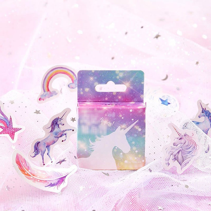 46pcs Lucky Unicorn Series Sticker For DIY Journal Decor