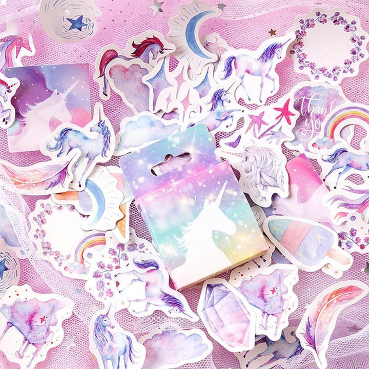 46pcs Lucky Unicorn Series Sticker For DIY Journal Decor