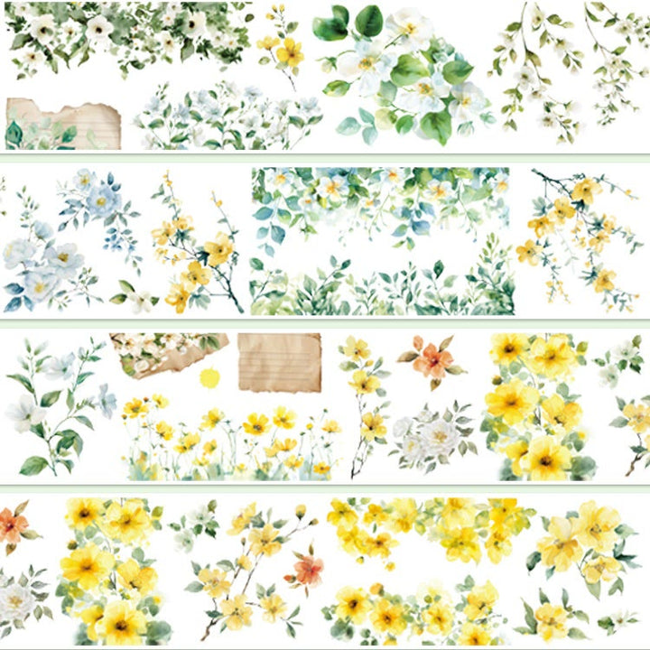 Flower Figure Series PET Washi  Tape Decorative Scrapbook Tape