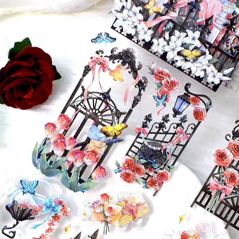 Flower Figure Series PET Washi  Tape Decorative Scrapbook Tape