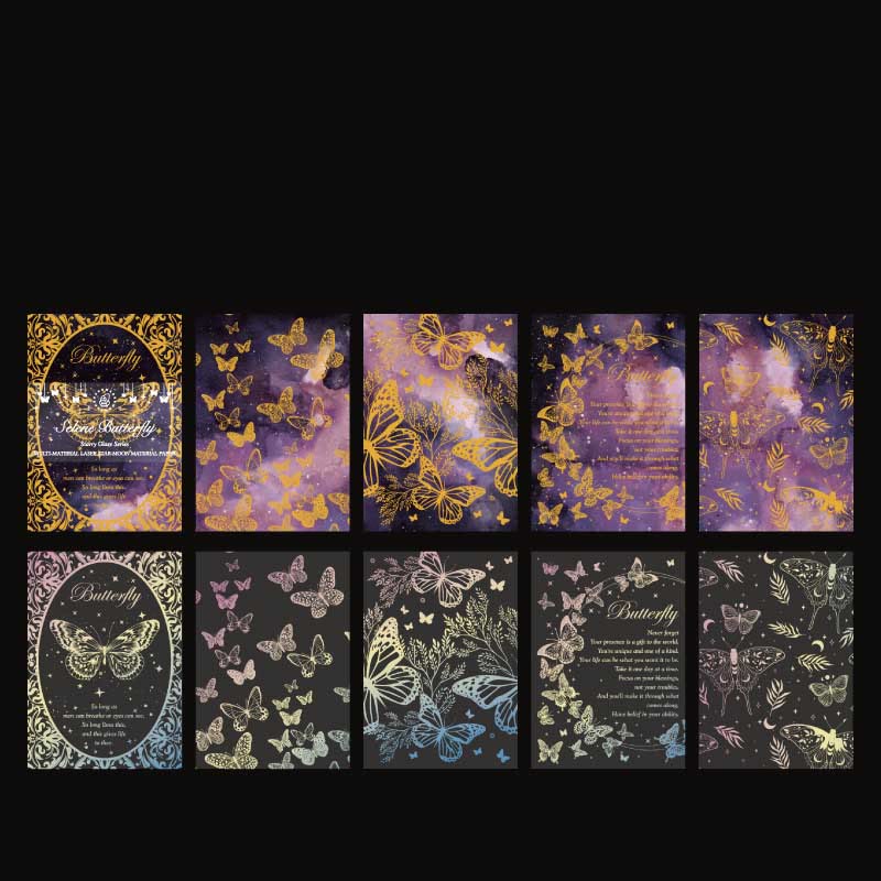 Glass Star Moon Series Paper Decorative Journaling Paper