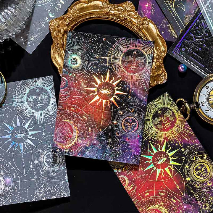 Glass Star Moon Series Paper Decorative Journaling Paper