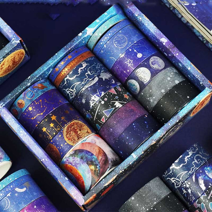 Planetary Universe Series Washi Tape Set Decorative Scrapbook Tape