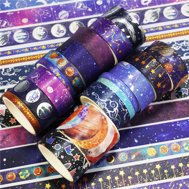 Planetary Universe Series Washi Tape Set Decorative Scrapbook Tape