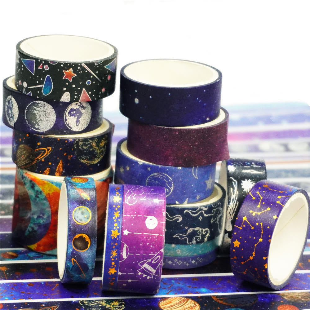 Planetary Universe Series Washi Tape Set Decorative Scrapbook Tape