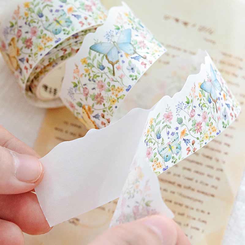 Flowers Ripple Breeze Series Washi Tape Decorative Scrapbook Tape