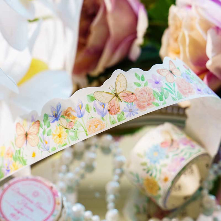 Flowers Ripple Breeze Series Washi Tape Decorative Scrapbook Tape