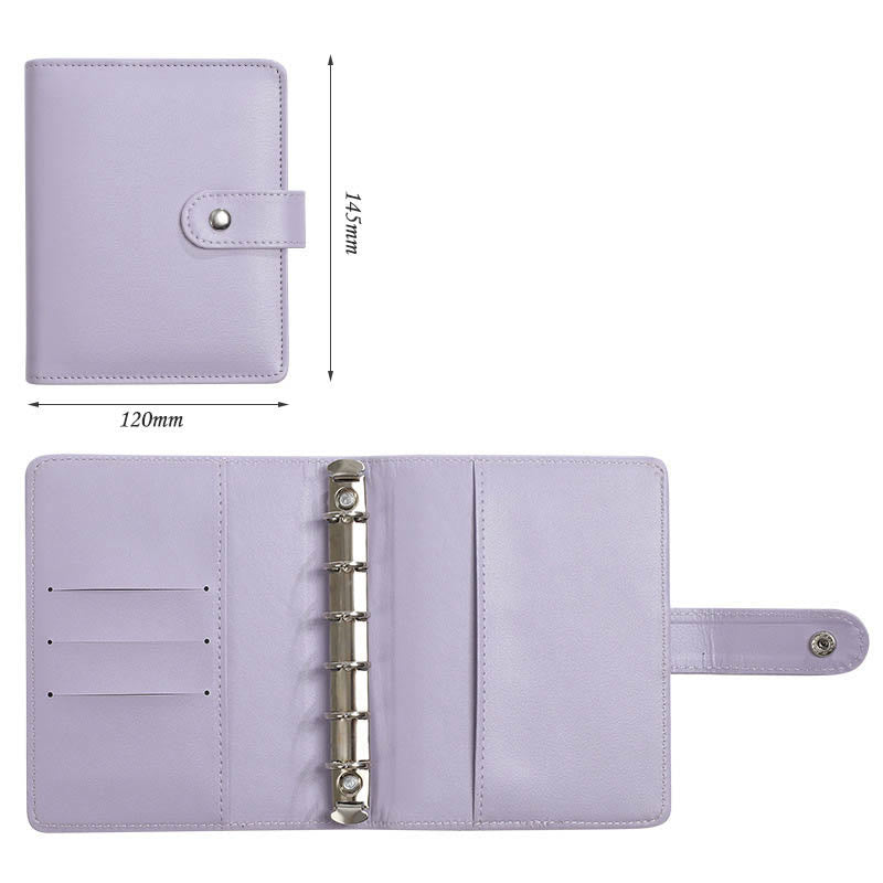 Gradient Color Photo Albumn With A5 Leather Cover Book Cards Holder