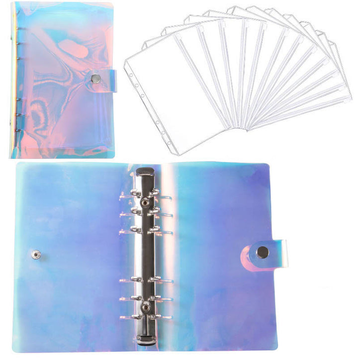 Gradient Color Photo Albumn With A5 Leather Cover Book Cards Holder