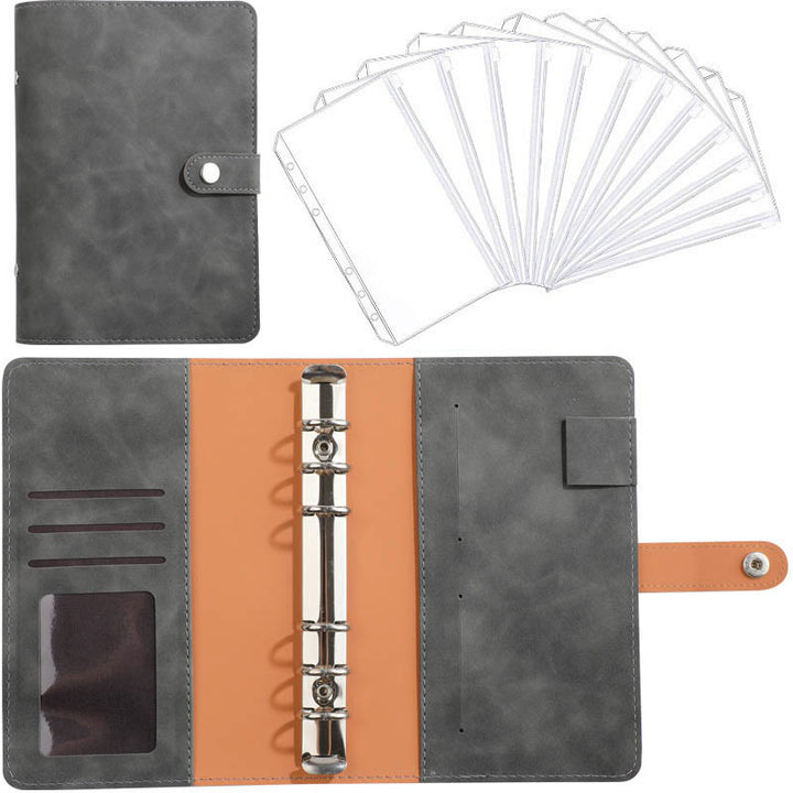 Gradient Color Photo Albumn With A5 Leather Cover Book Cards Holder