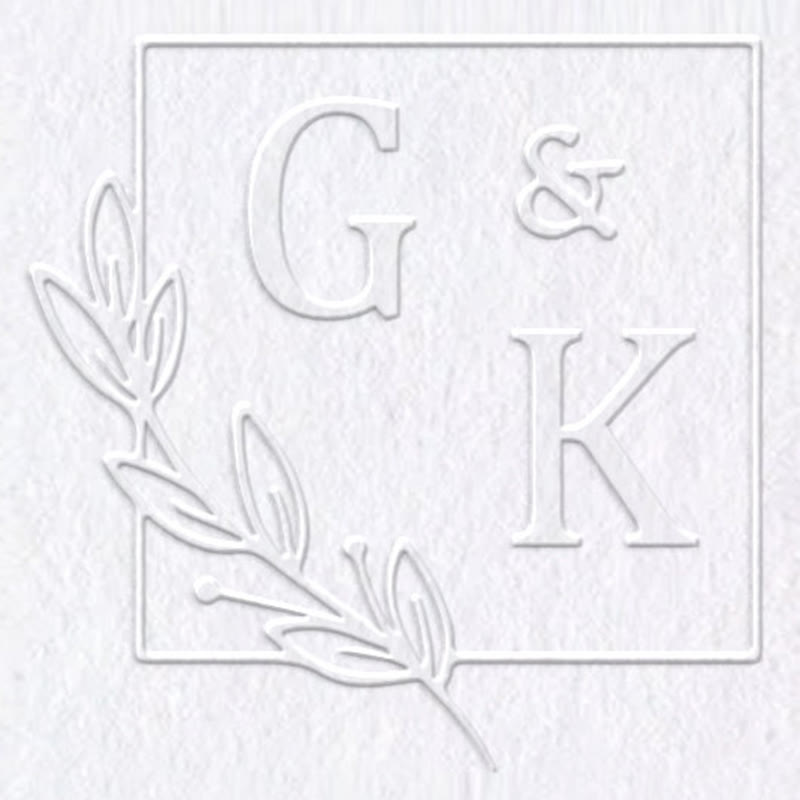 Custom Wedding Embosser Personalize Initials Hand-held Embossing Stamp