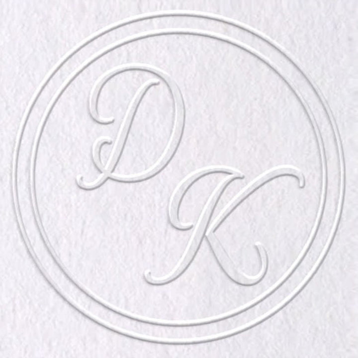 Custom Initials Wedding Embosser Stamp Monogram Stamp