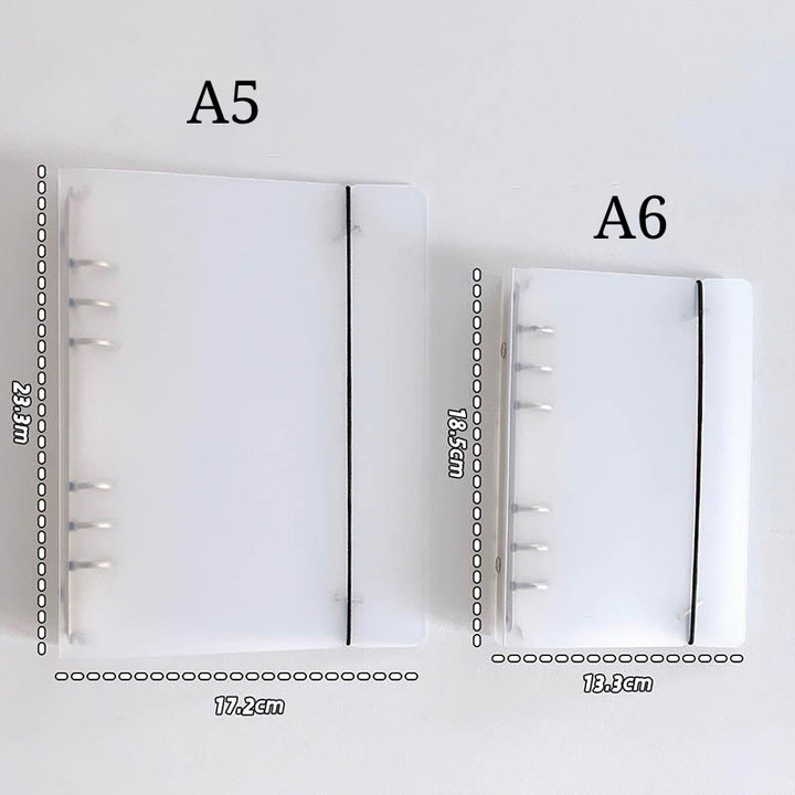 A5 Clear Transparent Cover Photo Album With Loose Leaf Binder