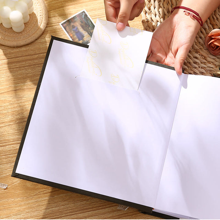 Interstitial Family Photo Album With Writable Inside Pages