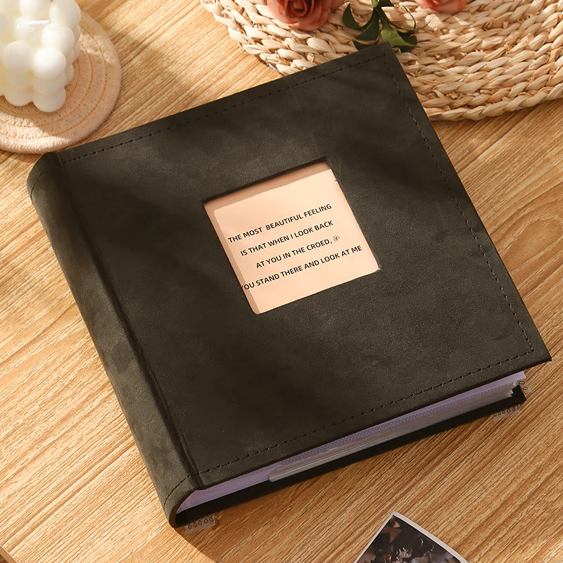 Interstitial Family Photo Album With Writable Inside Pages