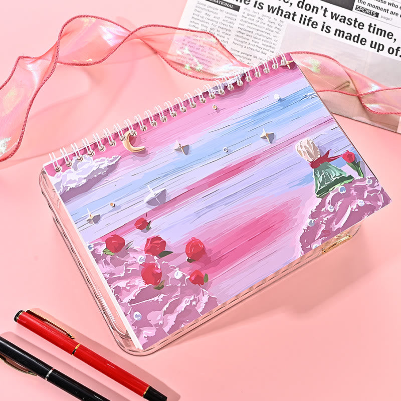 Oil Painting Learning Stationery Notebook For Students Coil Book