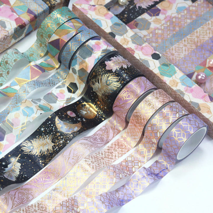 9 rolls Set Floral Series Washi Tape Decorative Scrapbook Tape