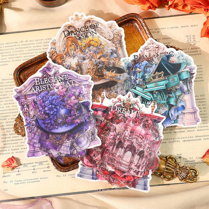 Baroque Ball Series PET Sticker For DIY Journal Decor