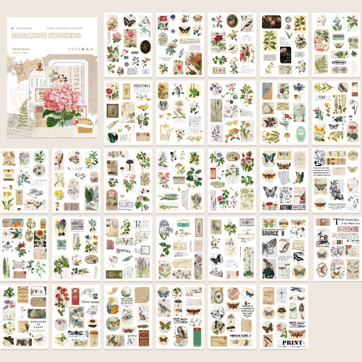 Landscape Magazine Series Sticker Book For DIY Journal Decor