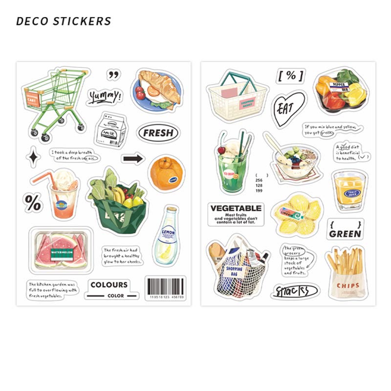 Weekend Convenience Store Series Sticker For Diy Journal Decor