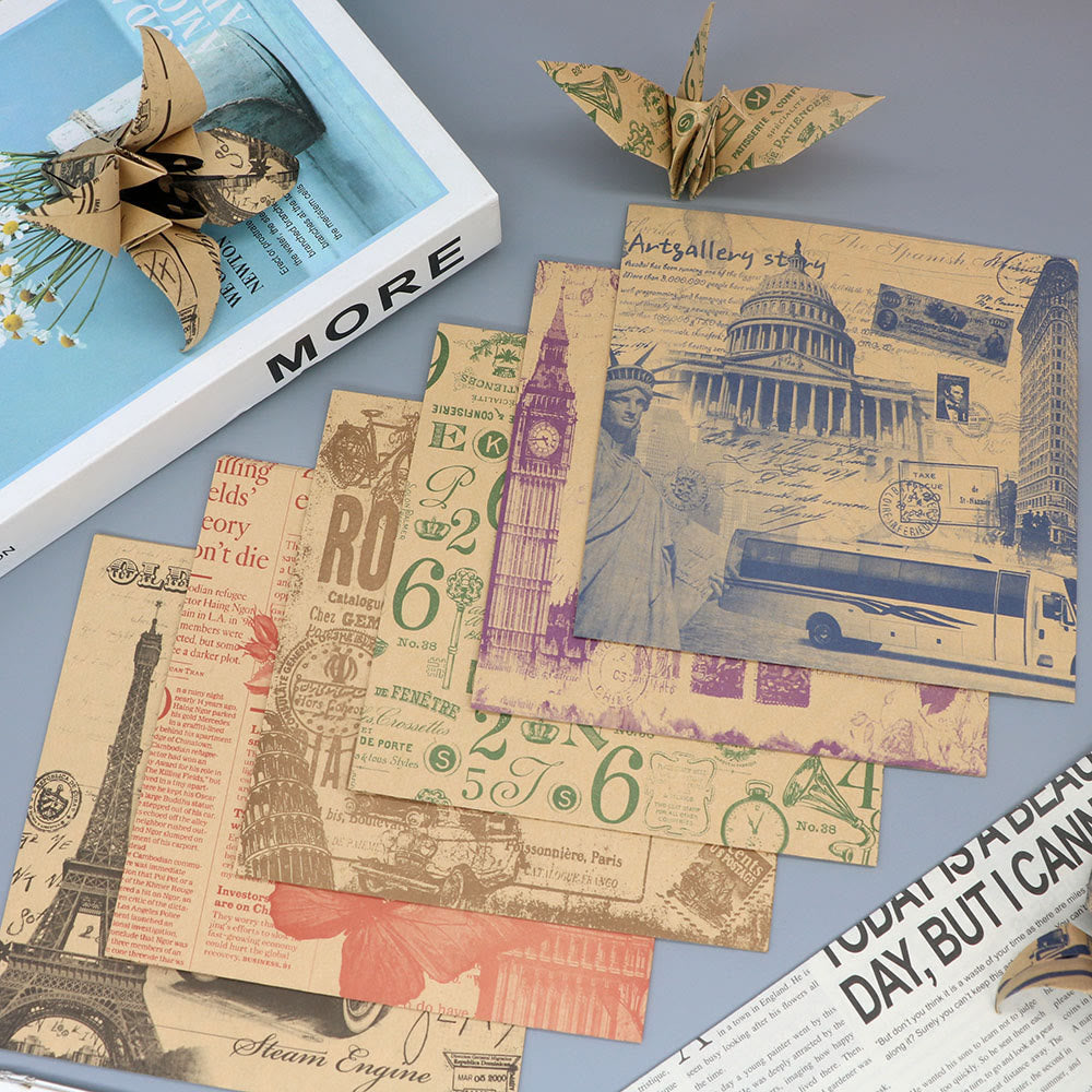 Vintage Kraft Paper Series Paper Decorative Journaling Paper