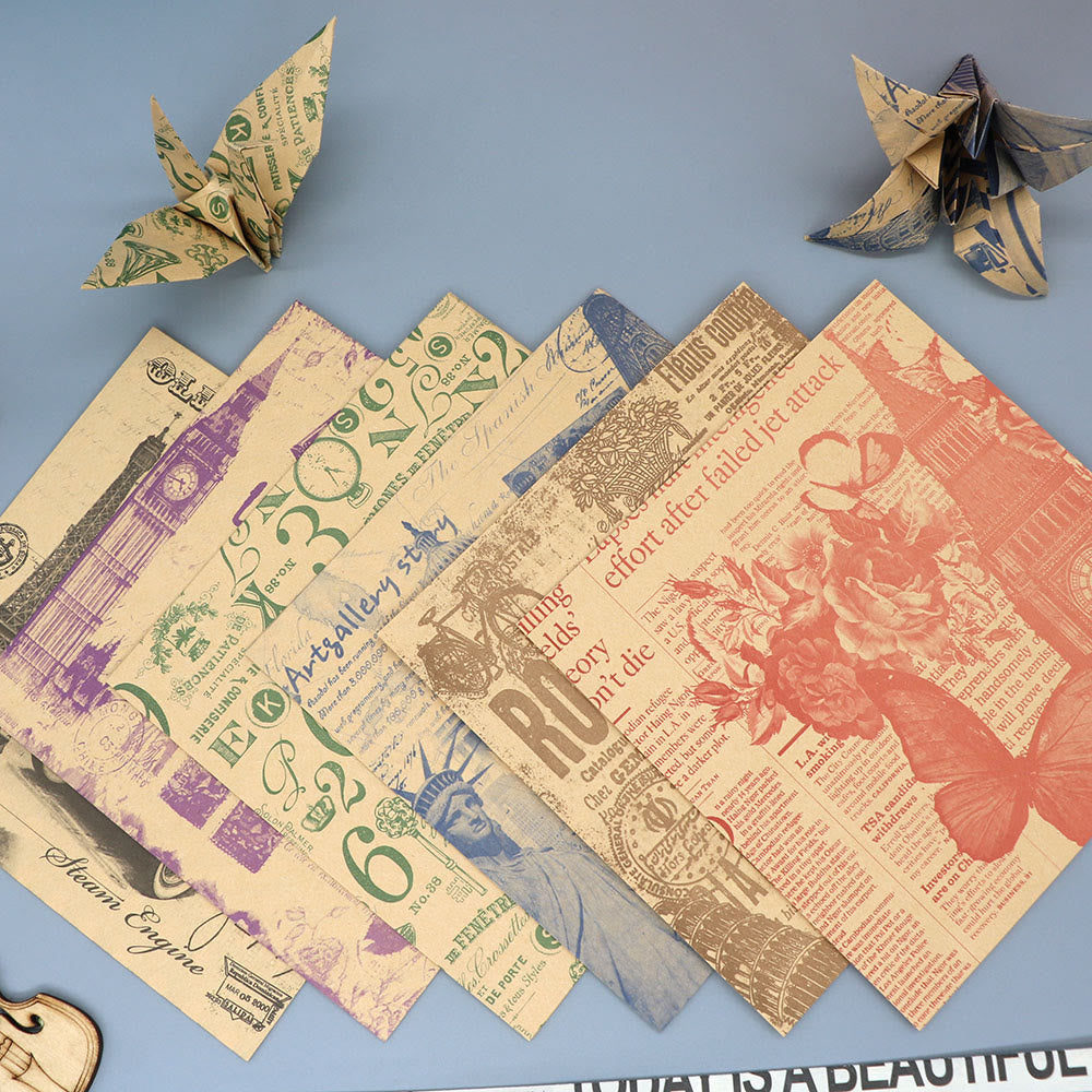 Vintage Kraft Paper Series Paper Decorative Journaling Paper