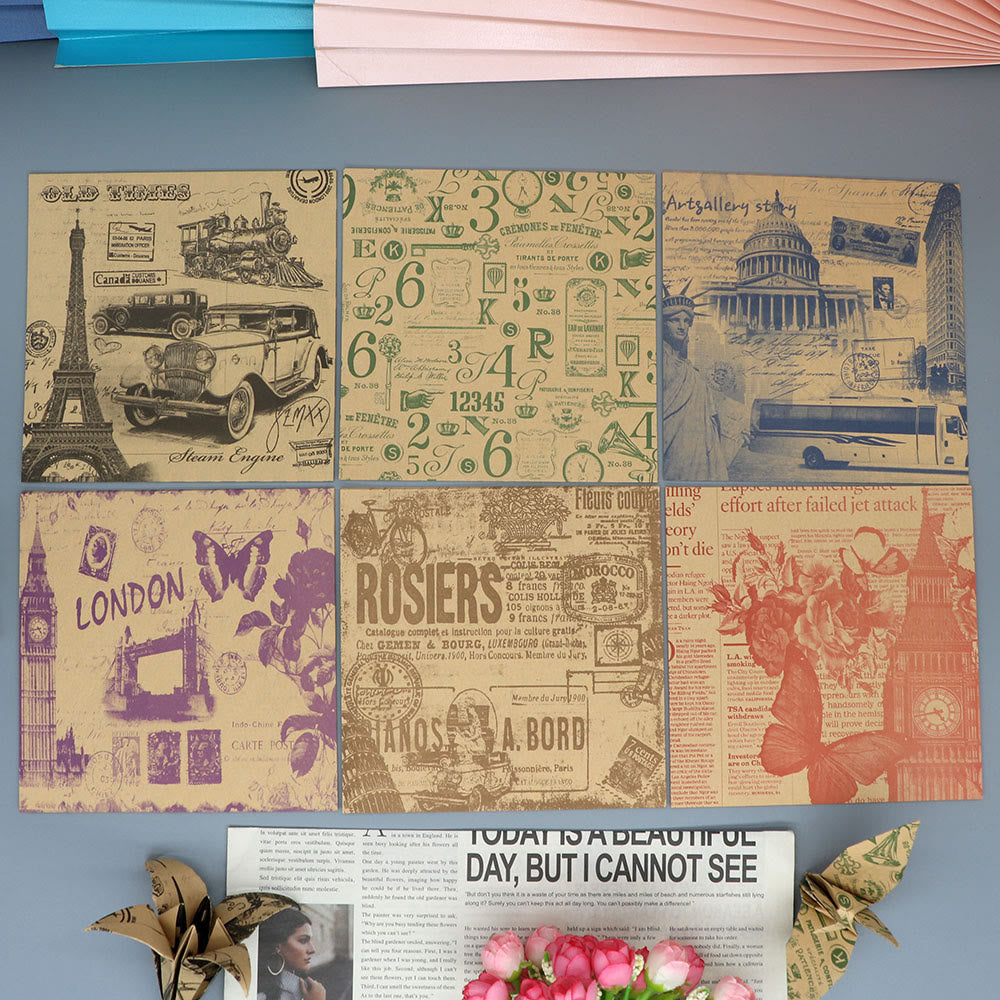 Vintage Kraft Paper Series Paper Decorative Journaling Paper