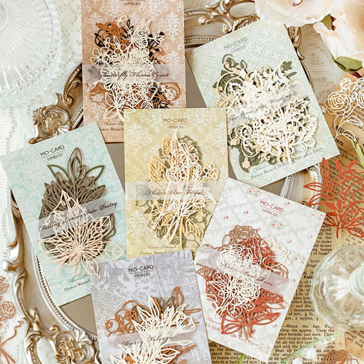 Flower Branches And Leaves Series Paper Decorative Journaling Paper