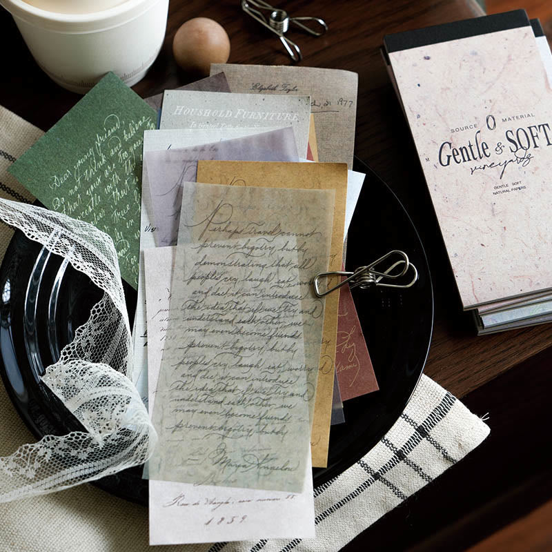 Tender Monologue Series Gentle Styles Paper Decorative Journaling Pape ...