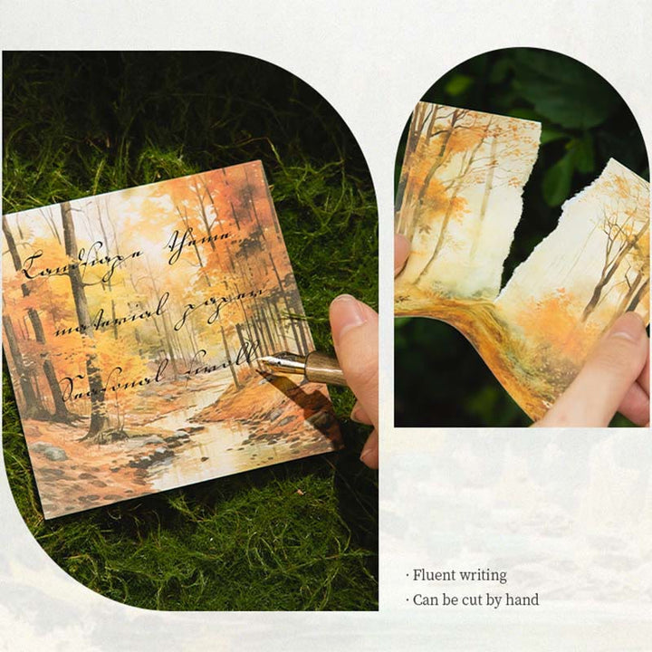 Season Scroll Series Landscape Theme Paper Decorative Journaling Paper