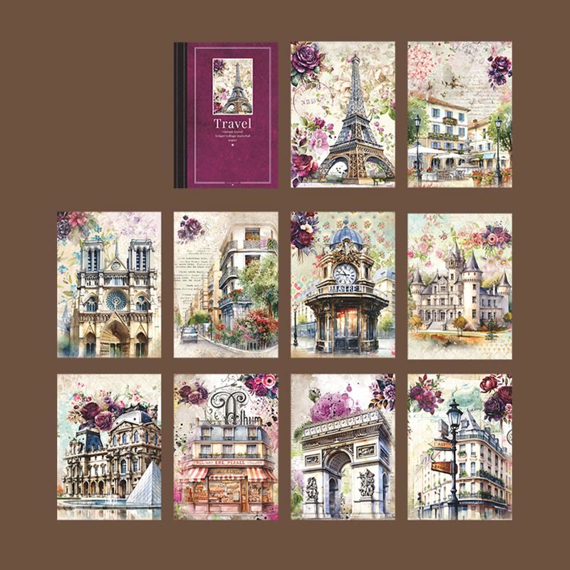 Journey Around The World Series Paper Decorative Journaling Paper