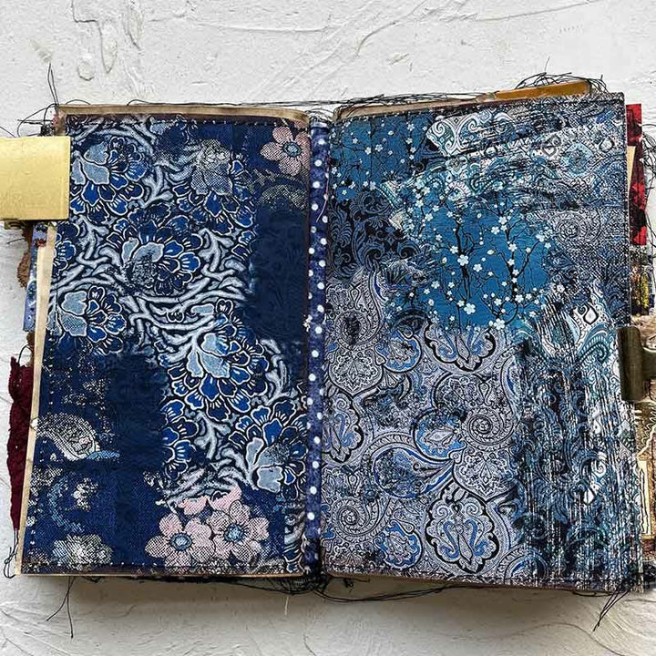 Baroque Navy Blue Series Paper Decorative Journaling Paper