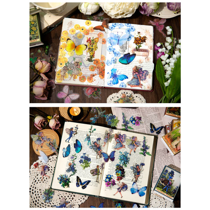 Cute Flower Fairy Series Sticker For DIY Journal Decor