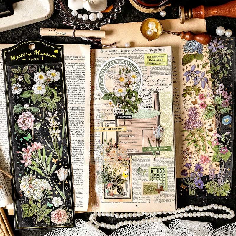 Creative Four Seasons Flowers Series Sticker For Journal Decor