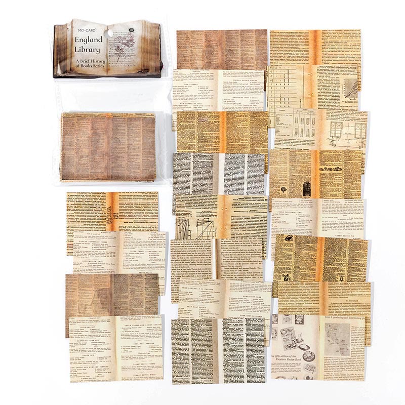 Retro Message Books Series Sticker Set For Journal Decor