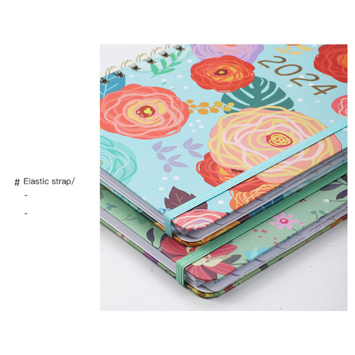 A5 Flowers Cover Notebook For Daily Record Student Gift