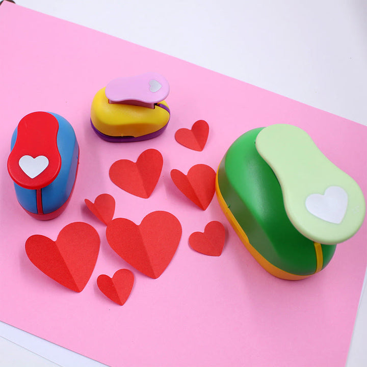 Mini Heart Shape Hole Punch For Kids Paper Crafting