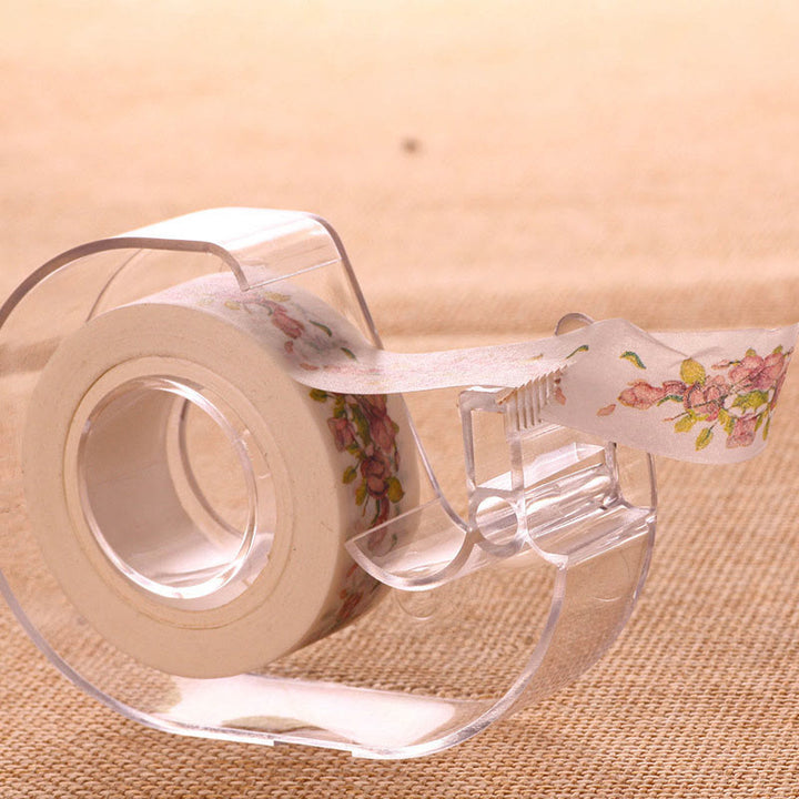 1.5cm Washi Tapes Cutter Practical Transparent Plastic Tape Dispenser