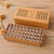 40Pcs Number Round Stamps Wood Rubber Stamps 26 Letters Symbol Seal