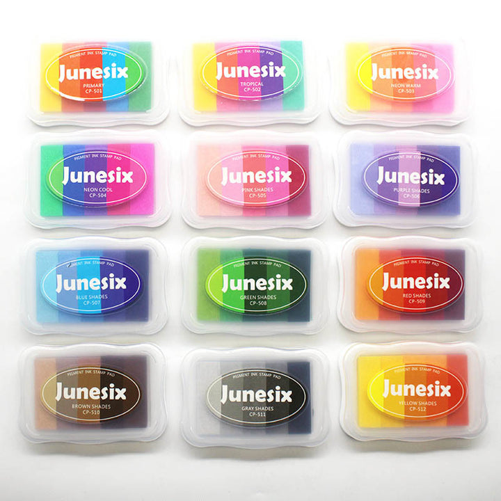 Gradient Color Set Ink Pad For DIY Stamping Crafts