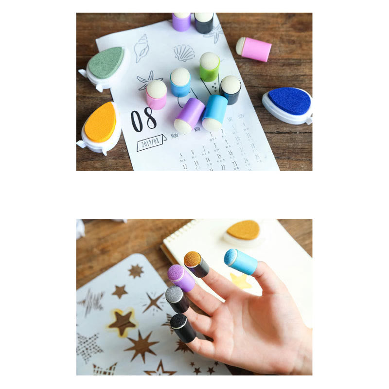 Stamp Smudge Tool Sponge Finger Set For DIY Scrapbook