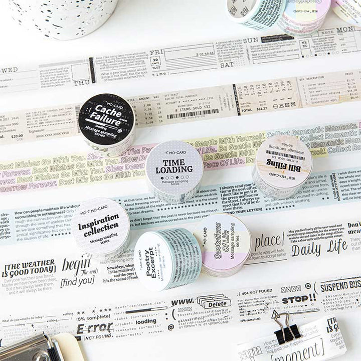 Literary English Characters Bookish Tape Retro DIY Scrapbook Decor