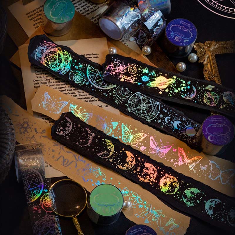 Cosmic Flow Series Decorative Paper Tape Retro DIY Scrapbook Decor