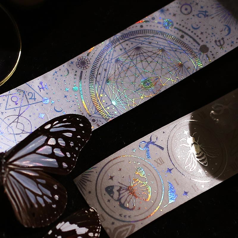 Decorative Laser Vientiane Tape Retro DIY Scrapbook Decor