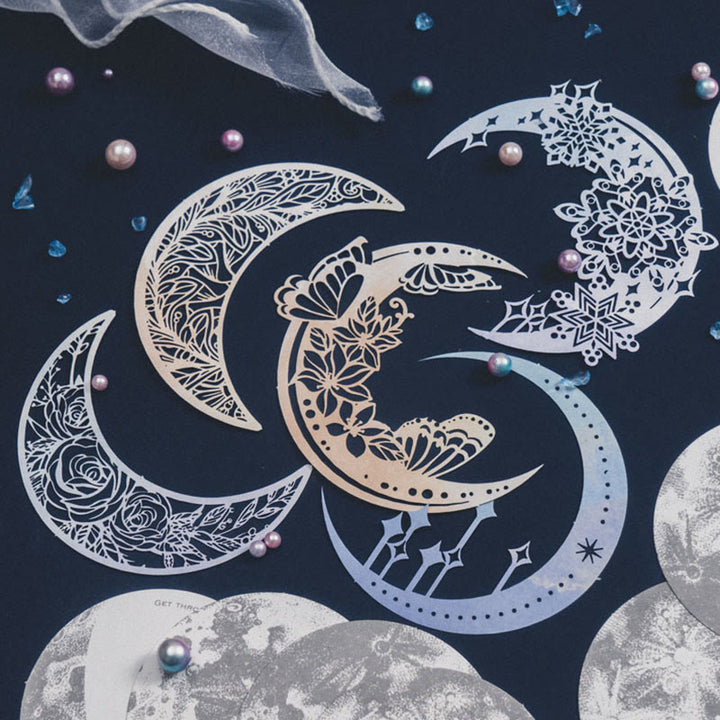 Moon Star Series Decorative Paper Set For Scrapbook Journaling